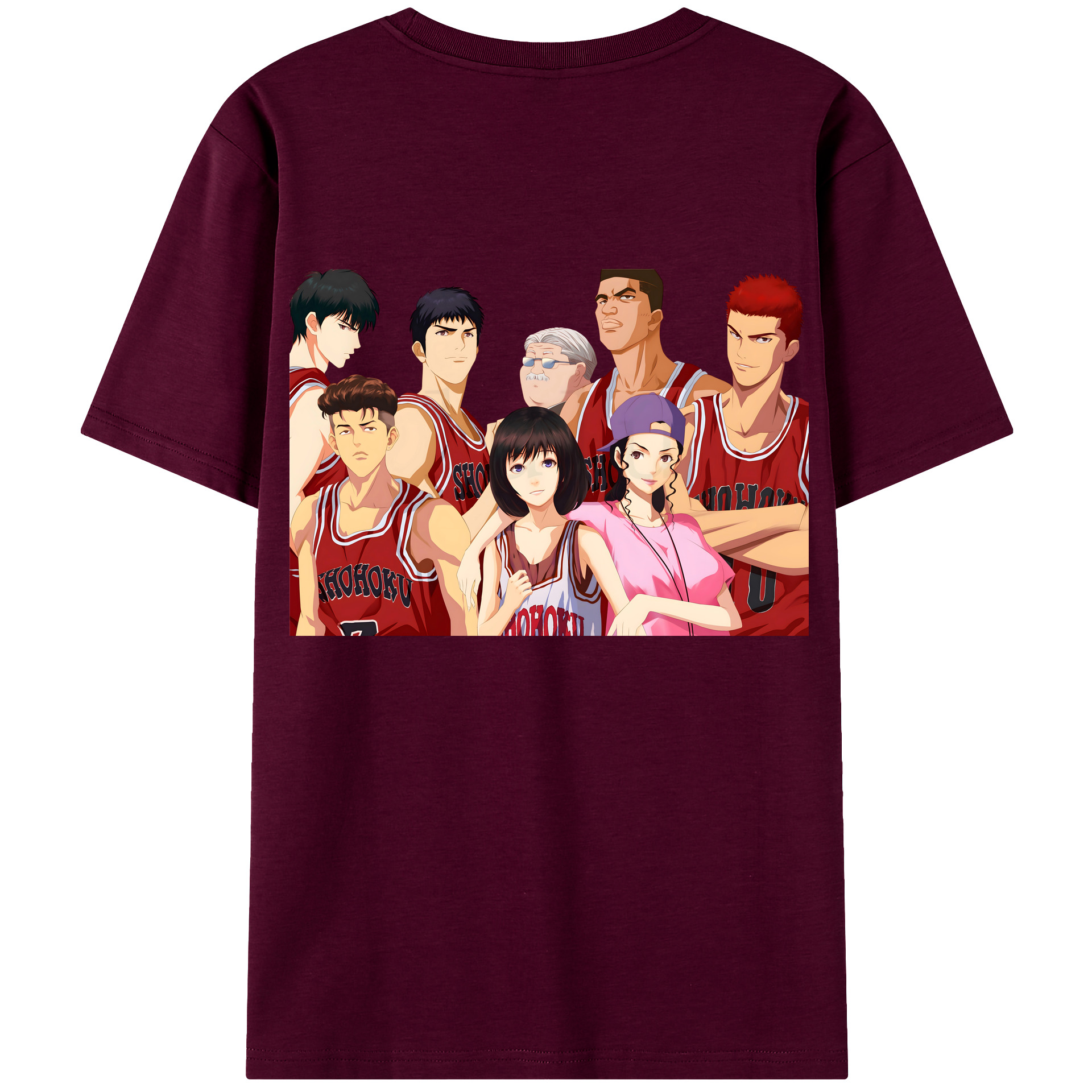 SLAM DUNK／スラムダンク レディース半袖Tシャツ(バックプリント)